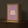 Tekst - Paars - Amazing Light Box met kabel (Tafellamp) klein -z3d_website