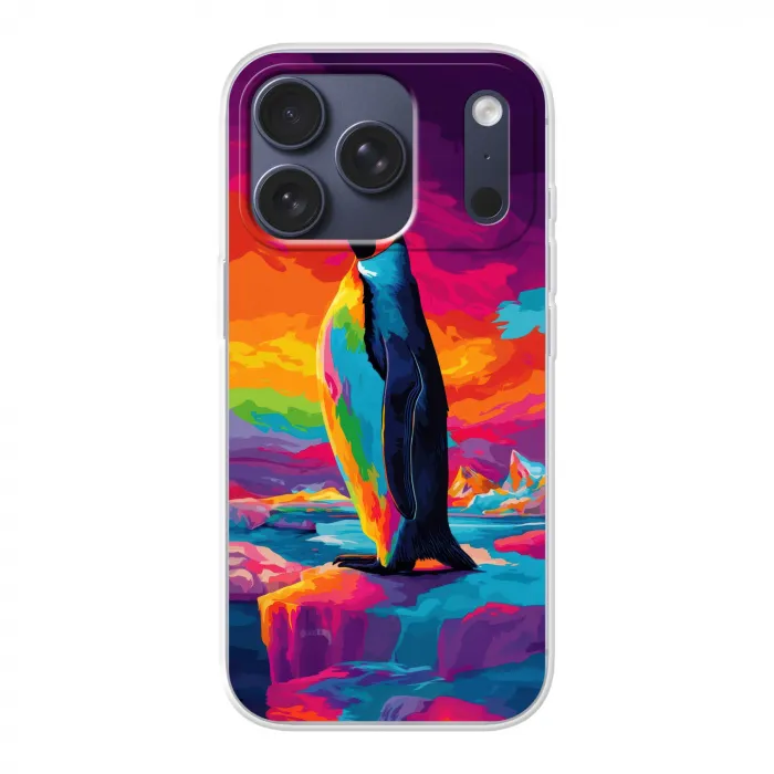 Ijsschots - Pinguïn - Abstract - Lucht Telefoonhoesje iPhone 17 Pro klein -3d