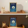 Heks - Volle maan - Sterrenhemel Light Box met kabel (Kinderlampje) klein -sfeer3_kind