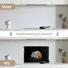 Taco - Vlees - Salade - Delftsblauw - Motief keuken achterwand spatscherm klein -voor_na_NL
