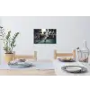 Boeket - Bloemen - Kleurrijk - Astronaut Muursticker klein -eettafel