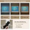 Voetballer - Verfspatten - Kleurrijk - Bal Light Box met batterij (Wandlamp kind) middel -USP_lichtkleurNL