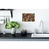Bloemen - Vlinder - Design - Kunst - Abstract - Schilderij - Oude meesters Muursticker klein -keuken