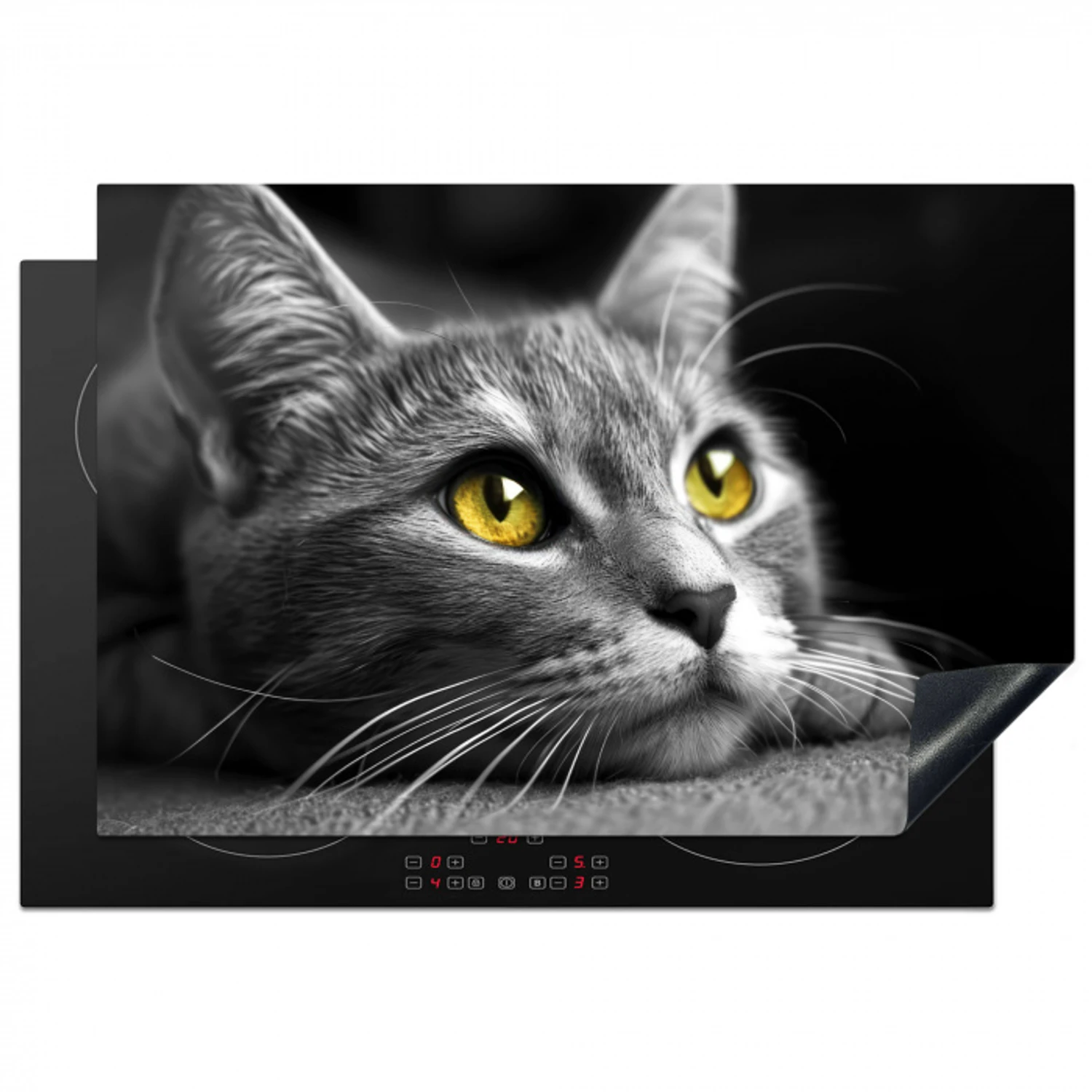 Blik van Goud Inductie beschermer vinyl 3mm klein -3d