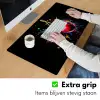 Kersen - Fruit - Graffiti - Verf - Abstract - Modern - Kleurrijk Muismat XXL klein -sfeer3