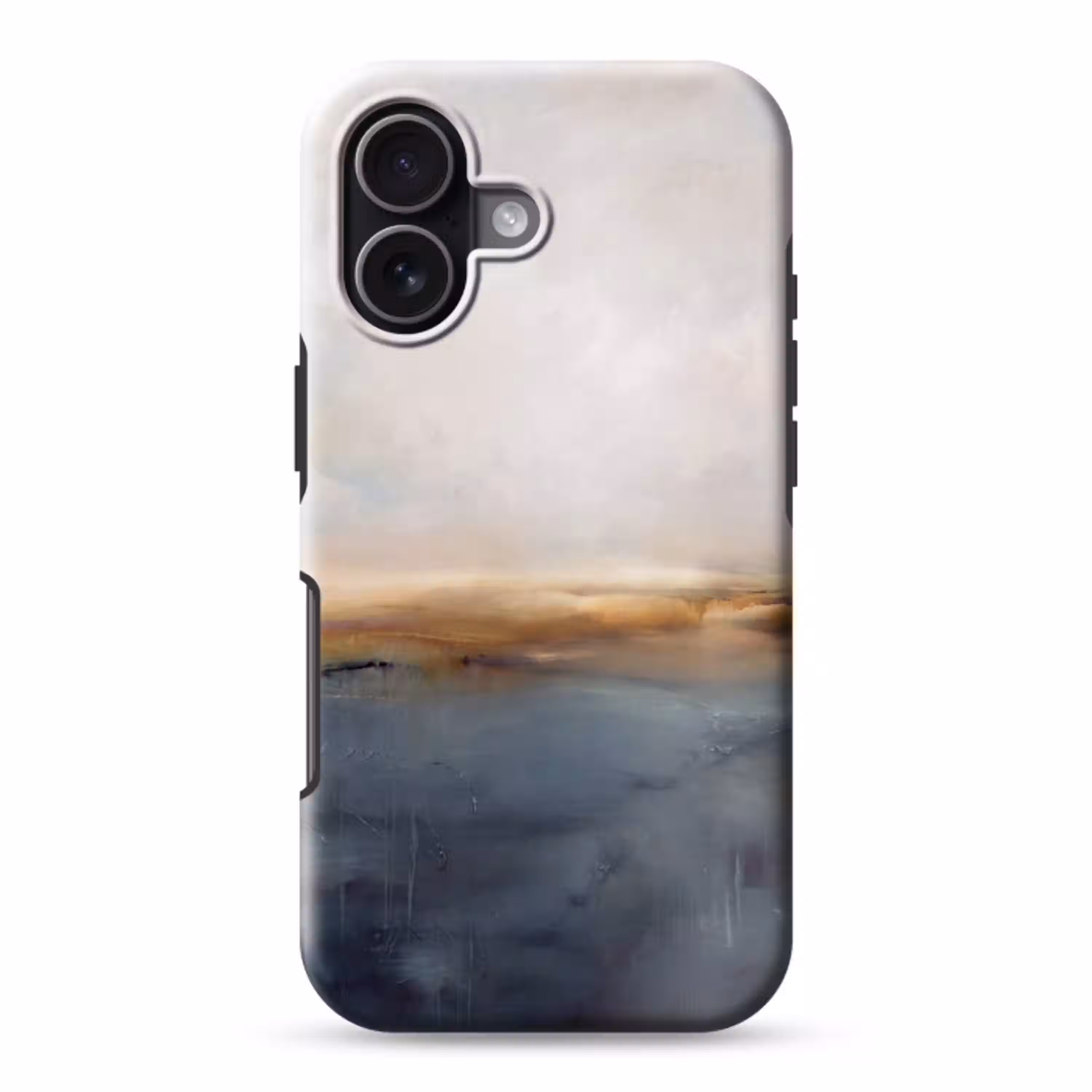 Abstract - Horizon - Water - Modern - Beige Toughcase MagSafe Apple iPhone 17 klein -3d