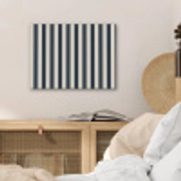 Verticale strepen - Blauw - Crème PET vilt klein 837 -sfeer3