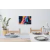 Modern - Marmer - Oranje Muursticker klein -eettafel