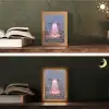Ufo - Rozen - Pastelkleuren Light Box met kabel (Tafellamp) klein -sfeer3