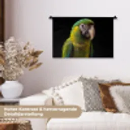Ara - Portret - Groen Wandkleed katoen klein -tsfeer1_DE