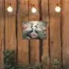 Pauwen - Pauwenveren - Vogels - Bloemen - Natuur tuinposter los doek klein -sfeer1