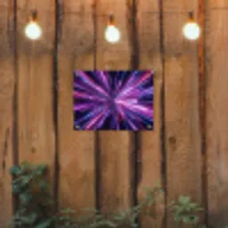 Lichtsnelheid - Ruimte - Roze - Paars tuinposter los doek klein -sfeer1