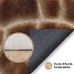 Giraf - Vacht - Bruin Vloerkleed Rechthoek klein 1091 -uniquesellingpoint_antislip_DE_DE