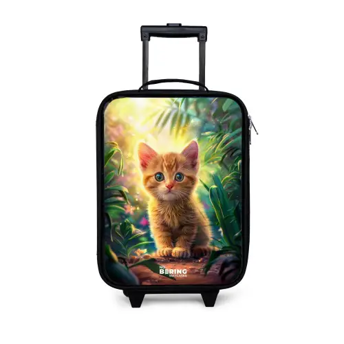 Kees kitten Kinderkoffer - Zwart klein -3d