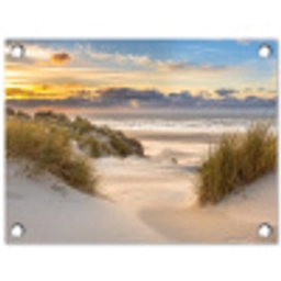 Zandduinen bij de Zee tuinposter los doek klein -3d