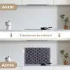 Modern - Patroon - Donkerblauw - Roze keuken achterwand spatscherm klein 900 -voor_na_FR