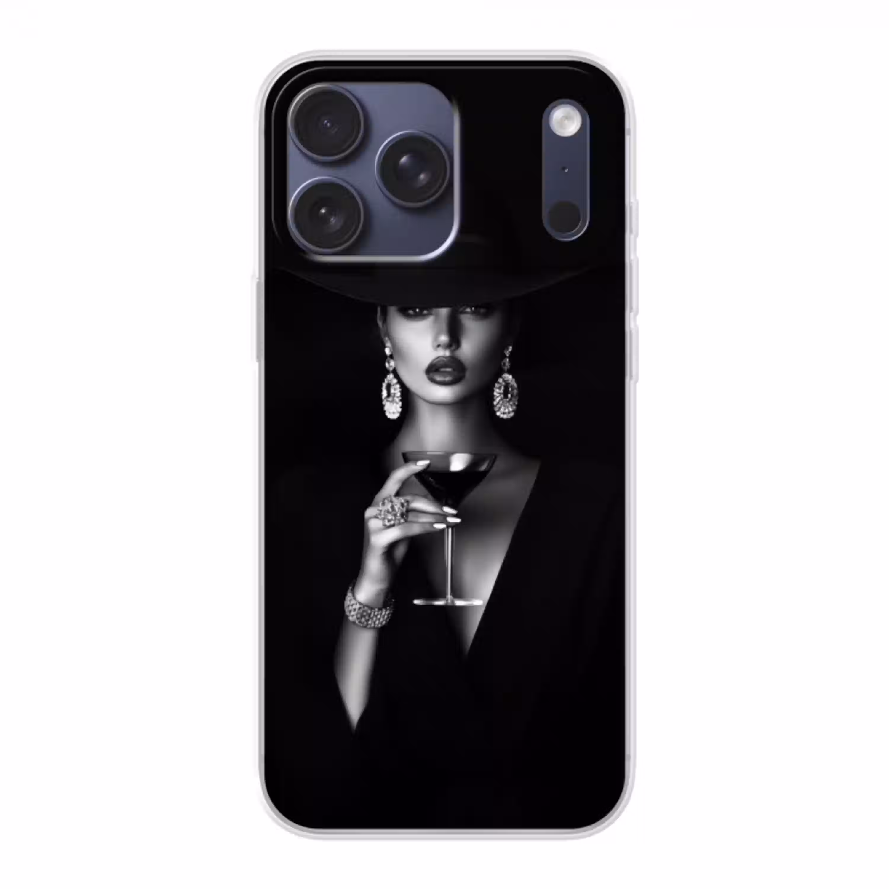 Vrouw - Cocktail - Chic Telefoonhoesje iPhone 17 Pro Max klein -3d