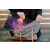 Landschap - Bergen - Bollen - Licht laptophoes neopreen klein -tas