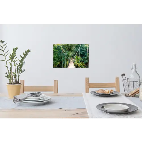 Jungle - Palmboom - Brug - Natuur - Planten Muursticker klein -eettafel