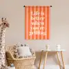 Tekst - Gestreept - Oranje - Zomer Wandkleed katoen klein -wsfeer5_kind