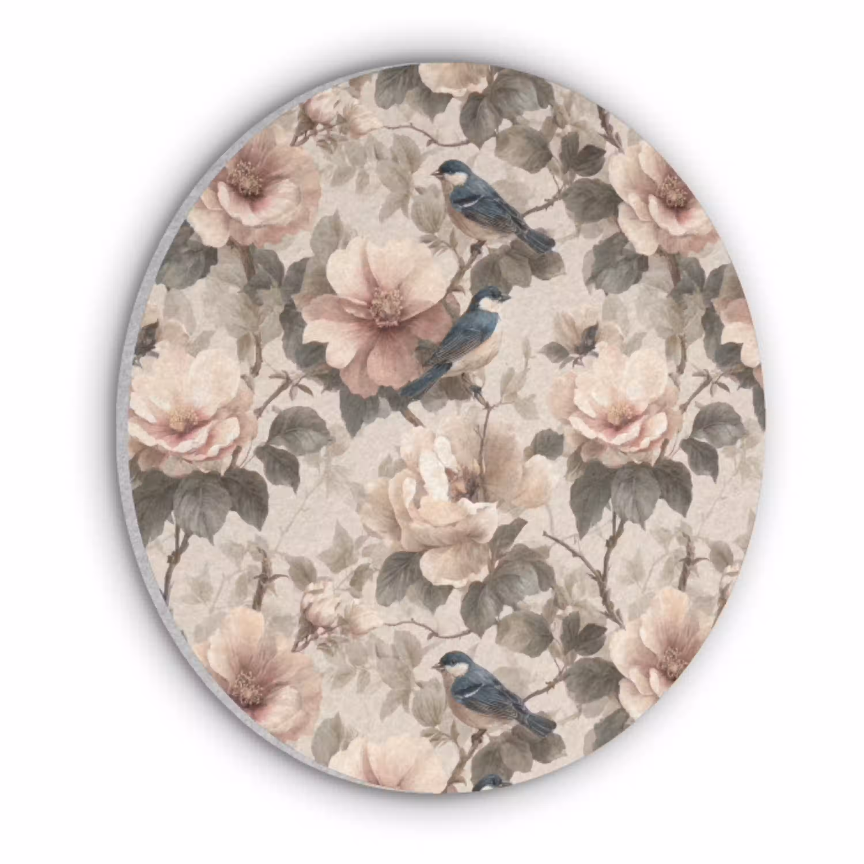 Klassiek - Vogels - Kleurrijk Akoestische PET Vilt - Rond klein 838 -3d