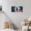 Astronaut - Neon - Meteoriet - Neon tuinposter los doek klein -sfeer8