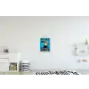 Vogel - Toekan - Blauw - Quotes textielposter latten blank klein -kinderkamer