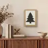 Kerstboom - Zwarte kerstboom - Boom - Japandi Light Box met kabel (Tafellamp) klein -sfeer2