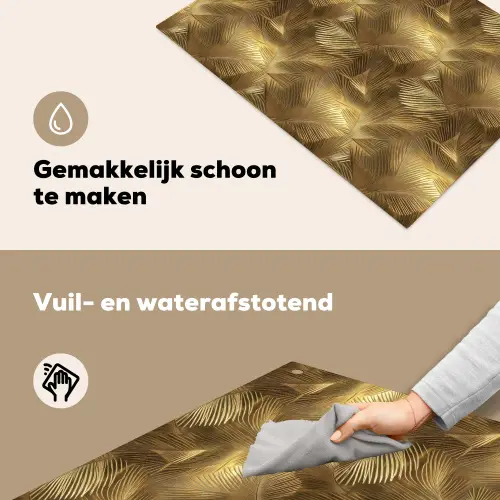 Palm - Waaier - Goud Inductie beschemer met haakjes klein 777 -ky-schoon-nl