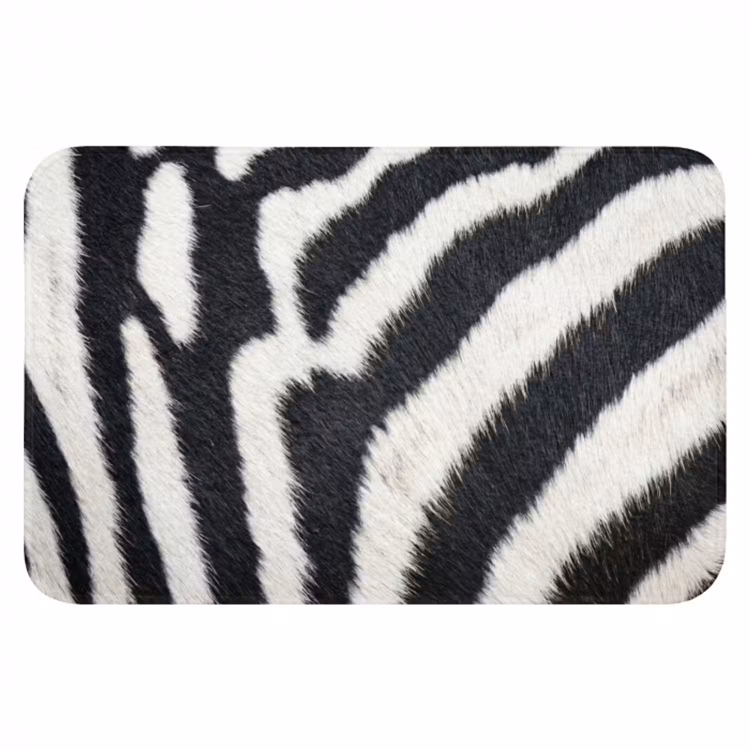 Badematte - Zebra - Mantel - Klassisch - Schwarz - Weiß