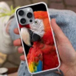 Ara - Portret - Rood Hoesje iPhone 16 Pro Max met koord klein -sfeer3