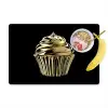 Cupcake - Eten - Goud - Zwart Placemat vinyl groot -zzzproduct_Kitchenyeah-website