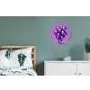 Druif - Disco - Glitter - Paars Wandcirkel aluminium klein -slaapkamer