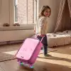 Roze glitter hartjes Kinderkoffer - Roze klein -sfeer1