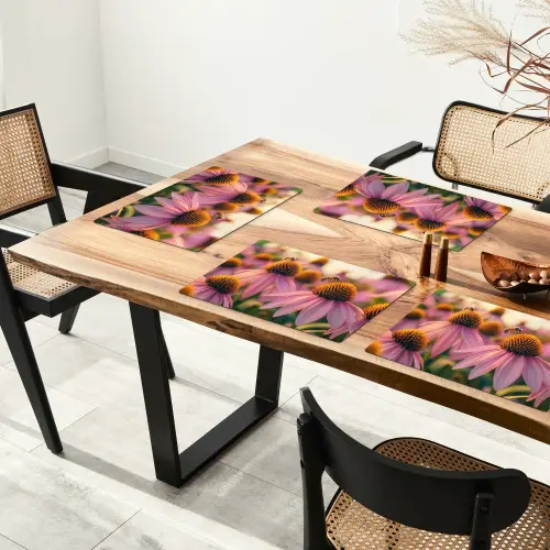 Bloemen - Paars - Bijen Placemat vinyl groot -zzsfeer4_Kitchenyeah-website