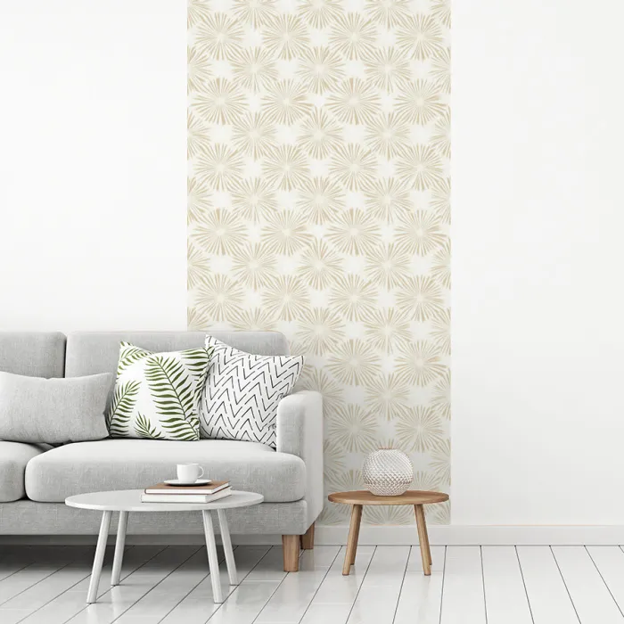 Abstract - Motief - Beige fotobehang vinyl groot 64 -woonkamer