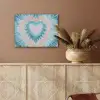 Hartvormig - Tie dye - Pasteltinten - Lichtgroen PET vilt klein -sfeer4