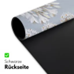 Illustratie - Bloemen - Blauw Muismat XXL klein -ysfeer2_duits
