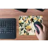 Vrouw - Mand - Citroenen - Bladeren muismat rubber klein -toetsenbord