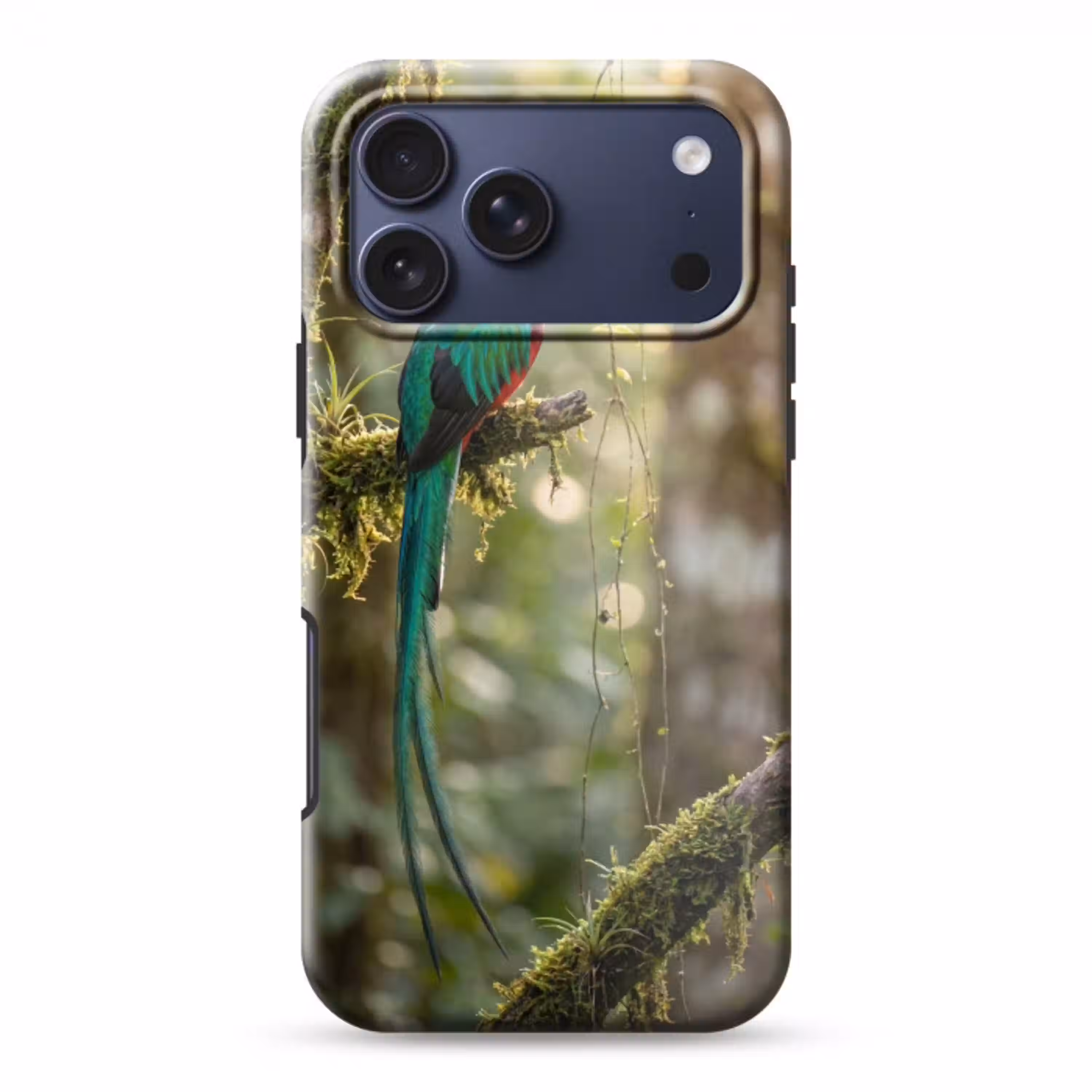 Quetzal - Jungle - Natuur - Groen Toughcase MagSafe Apple iPhone 17 Pro Max klein -3d