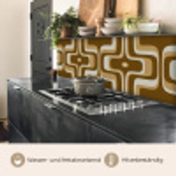 Retro - Design - Bruin keuken achterwand 2 middel 871 -usp_DE