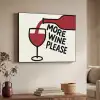 Wijnfles - Quote - Rood - Glas Textielframe zwart klein -sfeer3