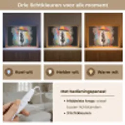 Meisje - Kunst - Paraplu - Graffiti - Kleuren - Muur Light Box met kabel (Tafellamp) klein -USP_lichtkleurNL