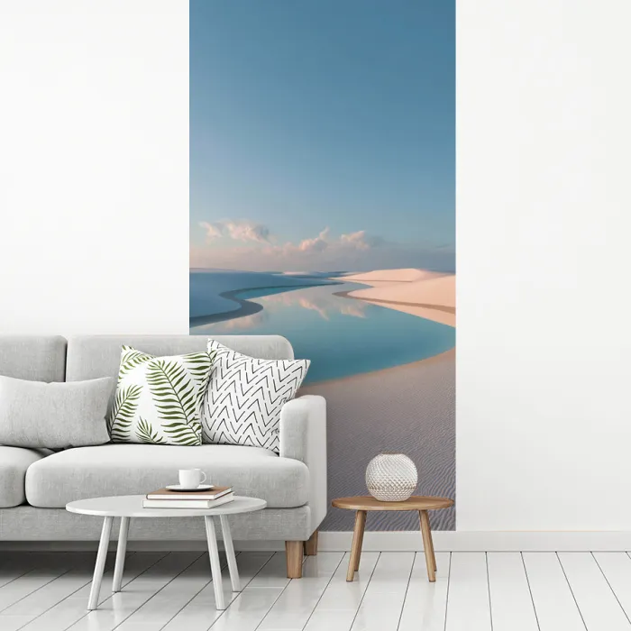 Duinen - Waterplas - Oneindige rust fotobehang vinyl groot -woonkamer