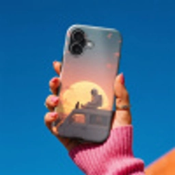 Busje - Kat - Zonsondergang - Oranje Toughcase MagSafe Apple iPhone 17 klein -Sfeer1V