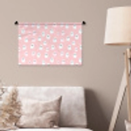 Spookjes - Patroon - Roze Wandkleed katoen klein 269 -sfeer4