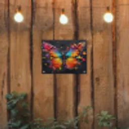 Vlinder van Kleuren tuinposter los doek klein -sfeer1
