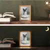 Kat - Siamees - Zwart Wit - Schattig - Dieren Light Box met kabel (Tafellamp) klein -sfeer3