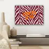 New era - Bordeaux - Zebraprint canvas 2cm klein -sfeer6