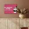 Roze - Strepen - Koffie - Maandag PET vilt klein -sfeer4